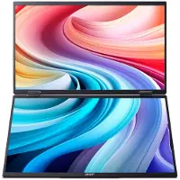Acer PD3, Tragbarer Dual-Screen Monitor mit Touch, PD163QT, Schwarz