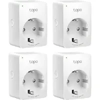 TP-LINK Tapo P100 (4-pack), Drinnen, Weiß, Android 4.4, iOS 9.0, Kabellos, Bluetooth / Wi-Fi, 2400 MHz