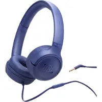 JBL Tune 530 On-Ear-Kopfhörer mit Kabel und Mikrofon, 33-mm-Treiber, 3,5-mm-Klinkenstecker, zusammenklappbar, blau