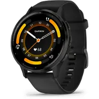Garmin Venu 3, Schiefer/Schwarz, Silikonarmband