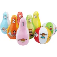 Barbo Toys Pippi Langstrumpf Weiches Bowling-Set
