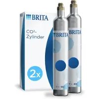 Brita Universal CO2-Zylinder für Wassersprudler mit Schraubsystem - 2er Pack