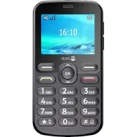 Doro Mobiltelefon 1881 4G Schwarz mit breitem Display, großen Tasten, UKW-Radio, Taschenlampe und Sicherheitstaste