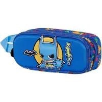 KARACTERMANIA Dc Comics Batman 3d Zap Doppel-taschen-etui Blau Blau One Size