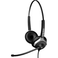 Gequdio WA9024, Kabelgebunden, Büro/Callcenter, 80 g, Kopfhörer, Schwarz