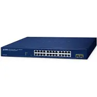 Planet Switch Websmart 19" 24 ports Giga + 2 x SFP