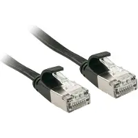 Lindy 47485, 10 m, Cat6a, U/FTP (STP), RJ-45, RJ-45, Schwarz