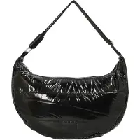 Seidenfeldt Glossy Nylon Norrlida Halfmoon - Schultertasche 45 cm (black)