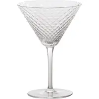 Zafferano Martini - Set mit 4 Kelchgläsern, 23 cl, Glas für Cocktails und aromatische Weine, Glas, elegantes Design - , hergestellt in Italien