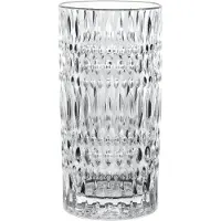 Nachtmann Longdrinkglas "Ethno", transparent, B:7,7cm H:15,2cm Ø:7,7cm, Kristallglas, Trinkgefäße, Longdrinkglas, Made in Germany, 422 ml, 4-teilig