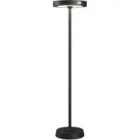 Zafferano Barbell Solar RF - 65 W solarbetriebene wiederaufladbare LED-Stehlampe - Stehlampe für den Außenbereich, 3 Höhen, 156 - 113 - 70 cm, Schwarz