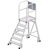 Hymer Podesttreppe R13 fahrbar, einseitig begehbar, 6 Stufen, Standhöhe 1,45 m