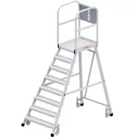 Hymer Podesttreppe R13 fahrbar, einseitig begehbar, 8 Stufen, Standhöhe 1,95 m