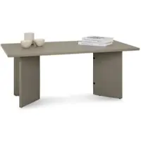 Idimex Couchtisch MESA aus Massivholz 110 x 45 x 60 cm grau - minimalistischer Sofatisch aus Holz, Wohnzimmer Tisch mit angwinkelten Beinen