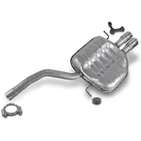 BESTPRICE Endschalldämpfer + Montagematerial [Hersteller-Nr. 40675337] für VW