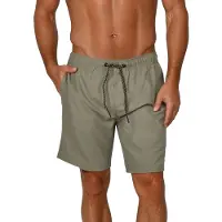 Riverso Badehose Herren RIVDavid Regular Fit - Washed Olive-Black - 5XL