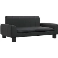 vidaXL Hundebett Schwarz 70x45x30 cm Kunstleder