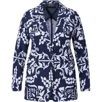 Ulla Popken Blazer in dunkles marine | Gr.: 60 - Normalgröße