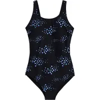 Bonprix Badeanzug mit leichter Formkraft, sportlicher Stil, mit Netzfutter