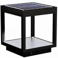 Beneito Faure 3,5 W batteriebetriebene LED-Solar-Visierlaterne, IP54, schwarz