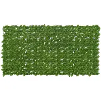 vidaXL Balkonsichtschutz mit Blättern Grün und Gelb 200 x 100 cm