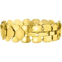 Breil - Modern gold-plated bracelet for women Hexagonia TJ3634