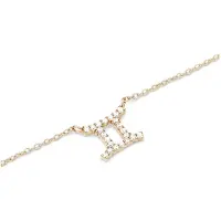 Daniel Wellington - Timeless gold-plated necklace Gemini Crystal Zodiac sign DW00400921
