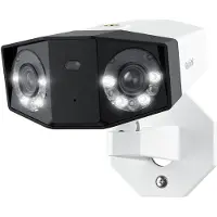 Reolink 4K 8MP PoE Überwachungskamera, 180° Panorama, Dual-Objektiv, Farbnachtsicht, Spotlight, Personen-/Fahrzeug-/Tiererkennung, 2-Wege-Audio, IP67