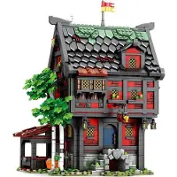 ReoBrix Mittelalterliche Taverne Klemmbaustein Set 3214 Teile