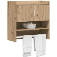 vidaXL Wandregal Wandhalterung Artisan-Eiche 80 x 36 x 80 cm