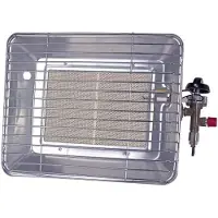 Rothenberger Infrarot-Baustrahler – 4200 W – mit Druckregler und Schlauch – Niedrige Stufe – Grau