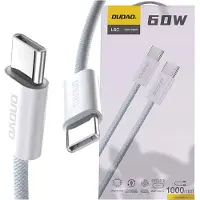 Dudao L6C USB-C to 60W PD 2m hvid - Digital/Daten, 2 m, USB C, USB C, Weiß