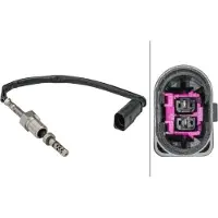 Hella Sensor Abgastemperatur 2-polig 175 mm Kabel für u.a. VW CRAFTER