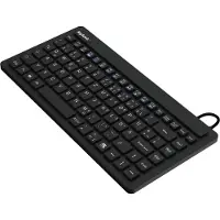 Keysonic KSK-3230IN (US) Mini-Industrie Tastatur, USB, schwarz, wasserdicht IP68, Mini, Kabelgebunden, USB, QWERTY, Schwarz