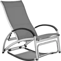 TecTake Sonnenliege Avignon, 2in1 Funktion, verstellbare Rückenlehne