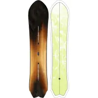 Burton - Snowboard Freeride - Fish 3D Directional Flat Top 2027 - Größe 156 cm - Braun