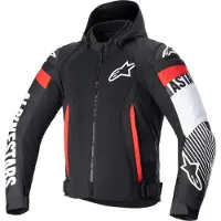 Alpinestars Zaca Air Schwarz Weiß Rot Fluo Jacke Größe 3XL