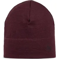 Buff Lightweight Merino Hat Solid Garnet leicht