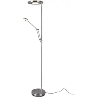TRIO - Stehlampe BARRIE - Grau - 30x30x181 cm