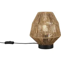 TRIO - Tischlampe MIKI - Braun - 20x20x20.5 cm