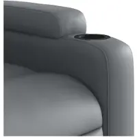 vidaXL Massagesessel Relaxsessel Grau Kunstleder