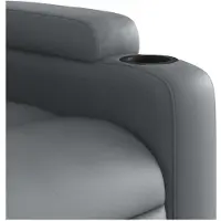 vidaXL Massagesessel Relaxsessel Grau Kunstleder