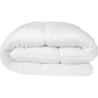 Schiesser Steppbett Feels Like Down | Gesteppt | Mikrofaserbezug aus Polyester, Füllung aus daunenähnlichen, GRS-en Recyclingfasern | Daunenweich & Leicht | 155x220 cm | Weiß
