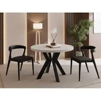 WFL GROUP Runder Esstisch Ausziehbar 100-300 cm XXL Groß – Verlängerbar, für 5-14 Personen mit Schwarzen Holzbeinen – Tisch für Wohnzimmer & Esszimmer in Kaschmir