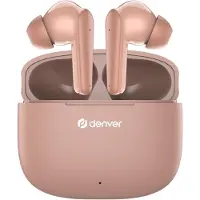 Denver TWE-48DR, True Wireless Stereo (TWS), 20 - 20000 Hz, Anrufe/Musik, Kopfhörer, Rose