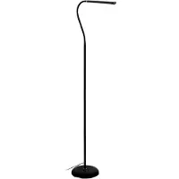 Eglo LED Stehlampe Laroa, Standlampe mit Touch, dimmbar in Stufen, Stehleuchte aus Kunststoff in Schwarz, Standleuchte, LED Bürolampe neutralweiß