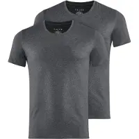 Falke Unterhemd Daily Comfort Herren Dark Grey Heather (2er-Pack)-XL