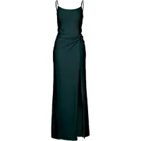 Vera Mont Abendkleid "Abendkleid mit Raffung", Damen, Gr. 36, EURO, grün (dusty slate), 81% Polyamid PA. 19% Elasthan EL., Kleider Abendkleid