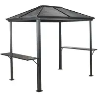 Sojag Ventura 58 Aluminium Grillpavillon mit Seitenablagen 2x3 m