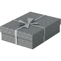 Esselte 628285, Aufbewahrungsbox, Grau, Rechteckig, Karton, Muster, Indoor
